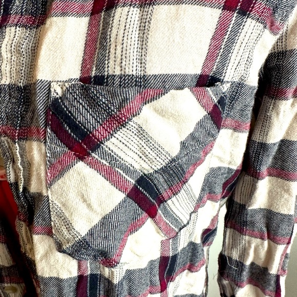 Aritzia TNA Plaid Tunic Button Up Shirt - XS - Picture 5 of 6
